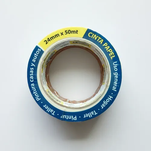 CINTA DE PAPEL 24MMX50MTS. UNISIL BLANCA 
