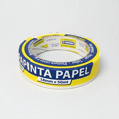CINTA DE PAPEL 18MMX 50MM BLANCA UNISIL 