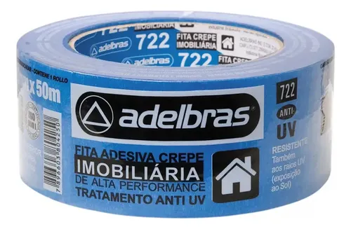 CINTA DE PAPEL AZUL  48MMX50M  722 ADELBRAS