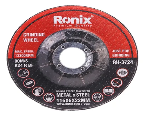 DISCO DE DESBASTE METAL 115MM -RH3724 RONIX