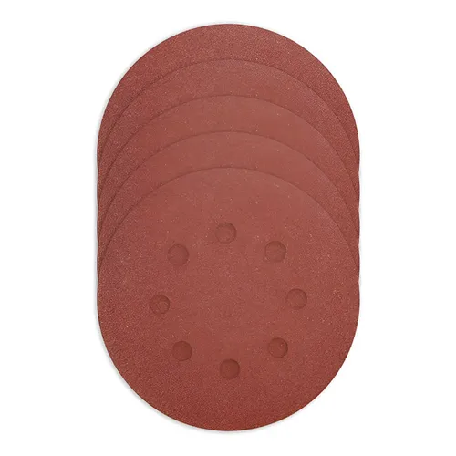 DISCO 125MM. C/VELCRO 8 AGUJEROS 10PZS GR. 180 SMARTER