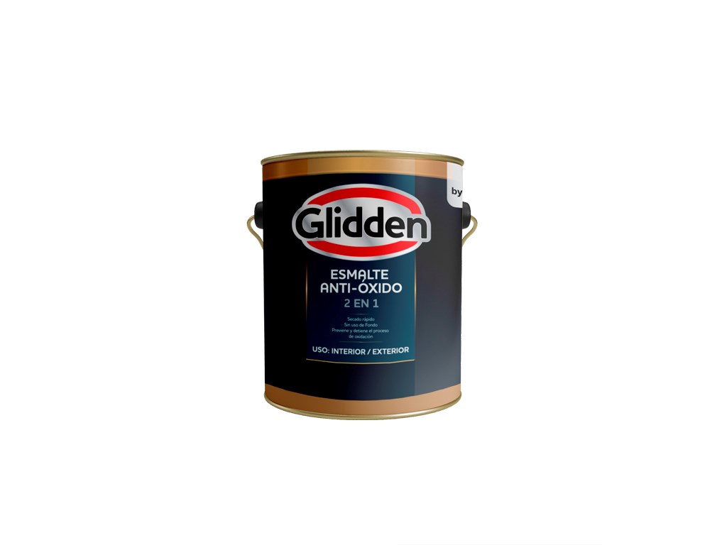 ESMALTE ANTI-OXIDO 2EN1 BCO SATINADO 0.9LTS GLIDDEN