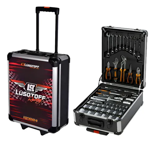 KIT DE HERRAMIENTAS 245 PIEZAS -C/RUEDAS LUSQTOFF